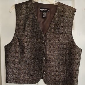 Liz Claiborne Collection Patterned Vest